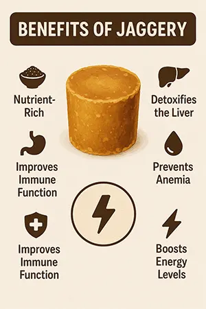 Benefits of jaggery