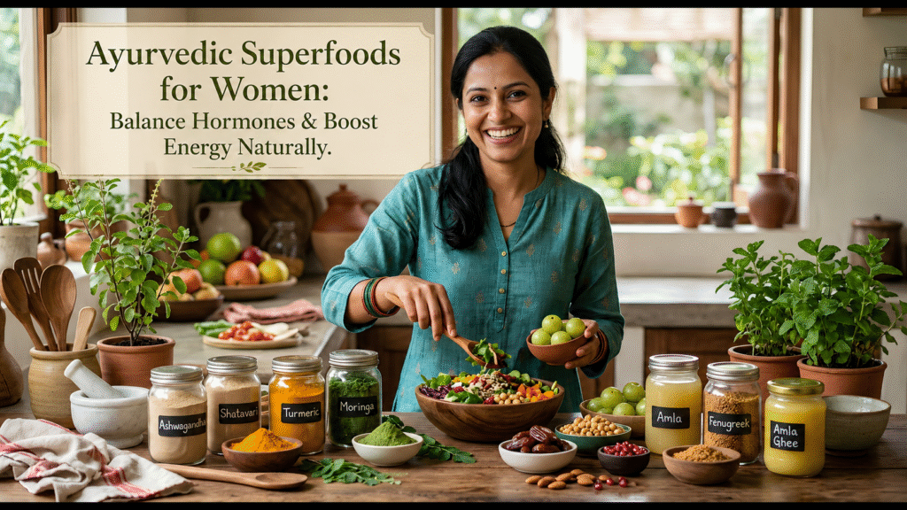 Ayurvedic Superfoods for Women: Balance Hormones & Boost Energy Naturally