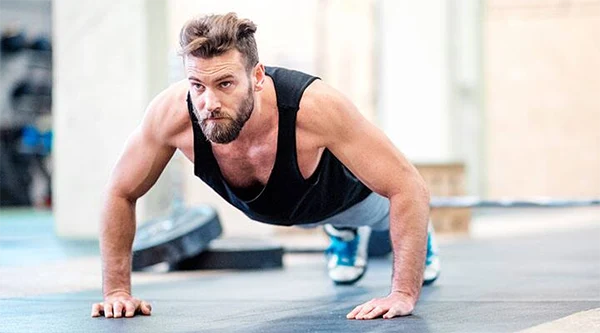 Exercising male