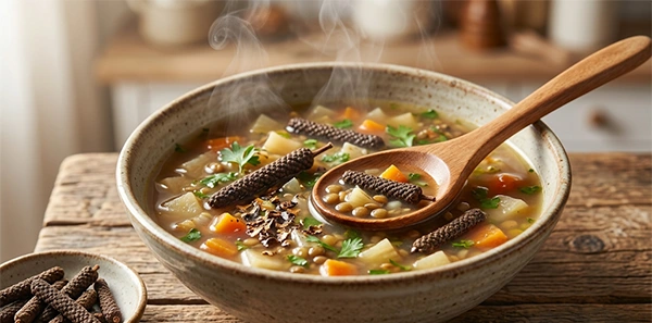 Long pepper in dishes