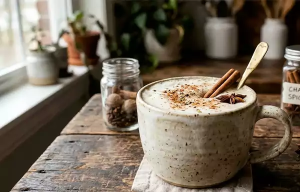 Cows milk with spices