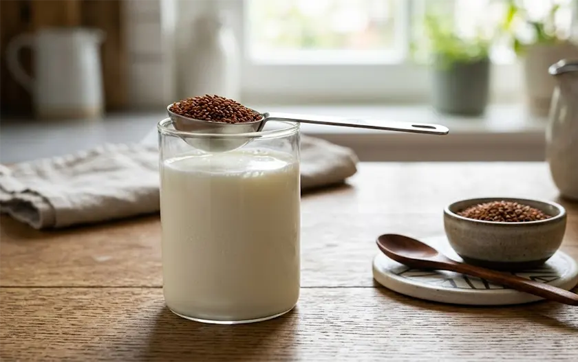 Halim seeds with milk